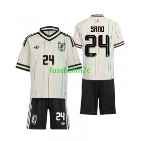 Fußballtrikots Japan Kaishu Sano 24 Kinder Auswärts Trikotsatz WM 2026